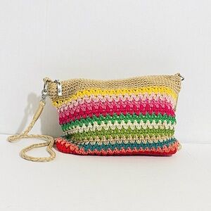 The Sak Rainbow Crochet Knit Bag